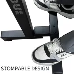 Gestepptes Tattoo-Armstütze (mit T-Fuß, schwarz) – hydraulisch verstellbar