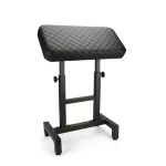 Gesteppte XL Tattoo-Armlehne (H-Fuß, Schwarz) – verstellbar