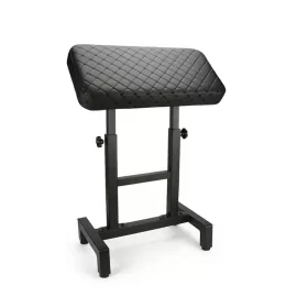   Gesteppte XL Tattoo-Armlehne (H-Fuß, Schwarz) – verstellbar