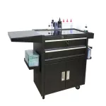 Tattoo-Arbeitsstation mit 2 Schubladen (verlängerte Arbeitsfläche, Regal, rollbarer Gerätewagen)