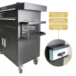 Tattoo-Arbeitsstation mit 2 Schubladen (verlängerte Arbeitsfläche, Regal, rollbarer Gerätewagen)