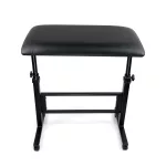 Tetováló kartámasz (fekete) - 40x75 cm, fixálható görgőkkel