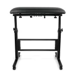 Tetováló kartámasz (fekete) - 40x75 cm, fixálható görgőkkel