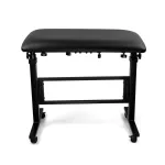 Tetováló kartámasz (fekete) - 40x75 cm, fixálható görgőkkel