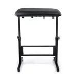 Tetováló kartámasz (fekete) - 40x75 cm, fixálható görgőkkel