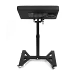 Tetováló kartámasz (fekete) - H talp, fixálható görgőkkel