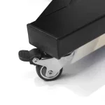 Tetováló kartámasz (fekete) - H talp, fixálható görgőkkel