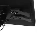 Tetováló kartámasz (fekete) - H talp, fixálható görgőkkel