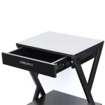 2 fiókos tetováló munkaállomás (X-vázas, görgős eszköztartó kocsi)