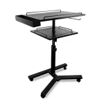 Kétszintes tetováló eszköztartó (állítható magasságú, görgős)