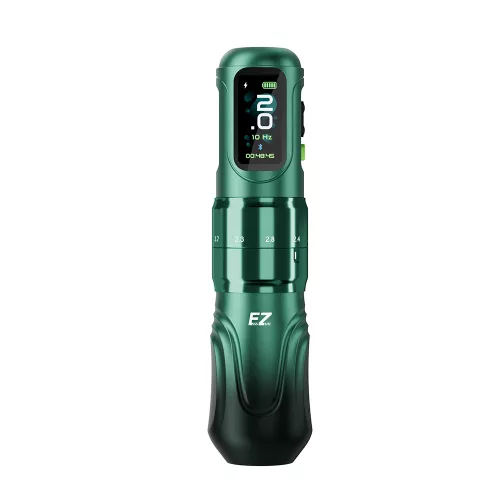 EZ P6 (2,0–4,2 mm) Tattoo-Maschine (grün) – kabellose Tattoo-Maschine mit einstellbarem Hub – Hochleistungs-Motor