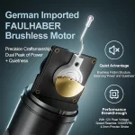 OG FUTURE (4,0 mm) Tattoo-Maschine mit FAULHABER-Motor (schwarz) – kabellos