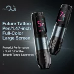 OG FUTURE (4,0 mm) Tattoo-Maschine mit FAULHABER-Motor (schwarz) – inklusive 2 Akkus, kabellos