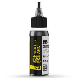 THE INKED ARMY – Tattoo-Farbe – Coal Grey (30 ml)