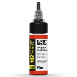 THE INKED ARMY – Tattoo-Farbe – Sunset Orange (15 ml)