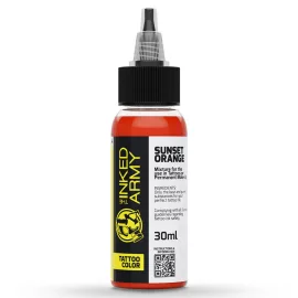 THE INKED ARMY – Tattoo-Farbe – Sunset Orange (30 ml)