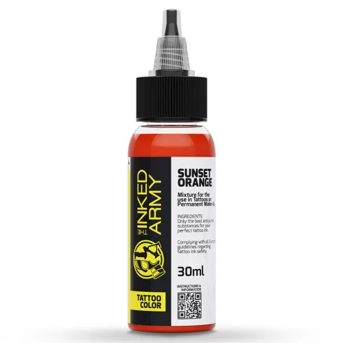 THE INKED ARMY – Tattoo-Farbe – Sunset Orange (30 ml)