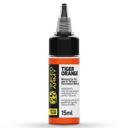 THE INKED ARMY – Tattoo-Farbe – Tiger Orange (15 ml)
