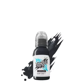 World Famous Tattoo Ink Dark Grey 1 (30 ml) EU REACH Tattoo-Farbe