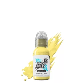 World Famous Tattoo-Farbe Light Yellow 1 (30 ml) EU REACH