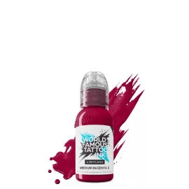 World Famous Tattoo Ink Medium Magenta 2 (30 ml) EU REACH Tattoo-Farbe