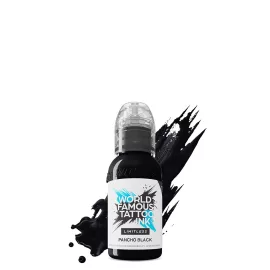 World Famous Tattoo Ink Pancho Black v2 (30 ml) EU REACH Tattoo-Farbe