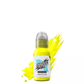 World Famous Tattoo Ink Pure Yellow (30ml) EU REACH Tattoo-Farbe