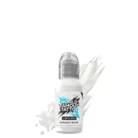 World Famous Tattoo Ink Straight White (30 ml) EU REACH Tattoo-Farbe