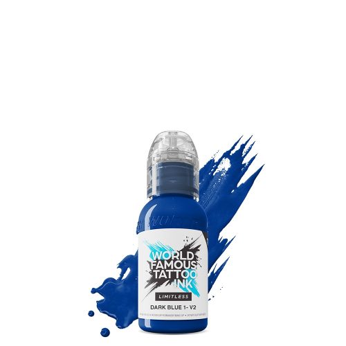 Weltberühmte Tattoo-Tinte Dunkelblau 1 v2 (30ml) EU REACH Tattoo-Tinte