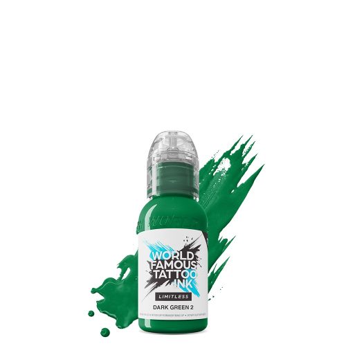 Weltberühmte Tattoo-Tinte Dunkelgrün 2 (30ml) EU REACH Tattoo-Tinte