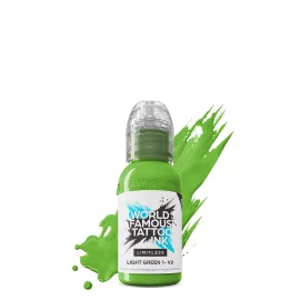 World Famous Tattoo Ink Light Green 1 v2 (30 ml) EU REACH Tattoo-Farbe