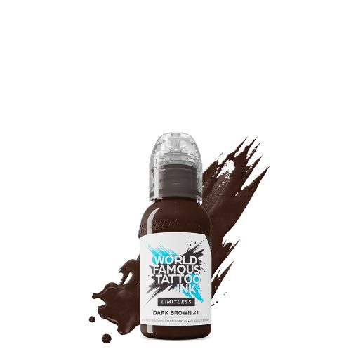 Weltberühmte Tattoo-Tinte Dunkelbraun 1 (30ml) EU REACH Tattoo-Tinte