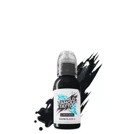 World Famous Tattoo Ink Warm Black 2 (30 ml) EU REACH Tattoo-Farbe